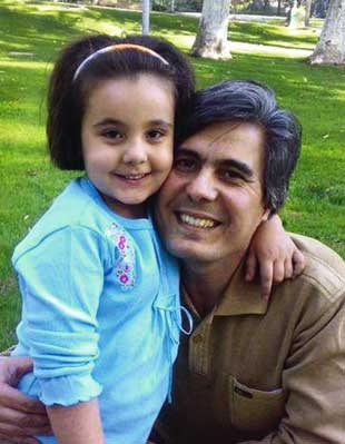 Behnam Irani avec sa fille. ptm 