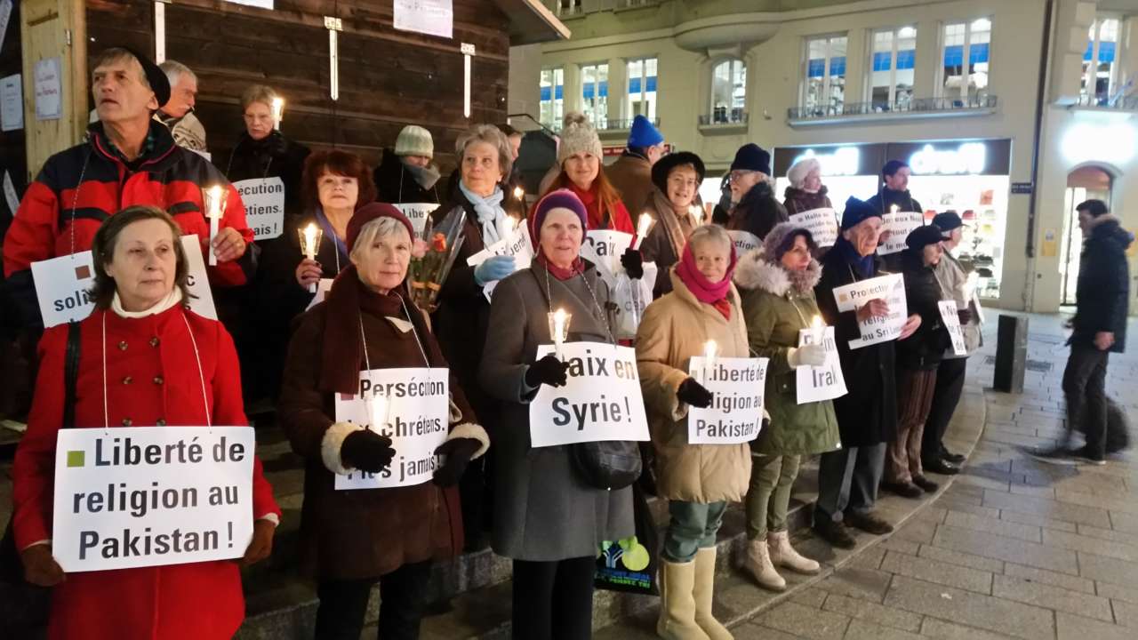 Chrétiens persécutés: Des veillée silencieuse en Suisse et en France
