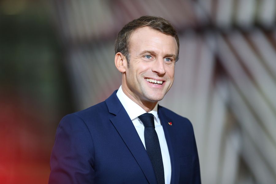 Photo d'archives de Xinhua prise le 17 octobre 2019 montrant le président français Emmanuel Macron. (Xinhua/Zhang Cheng)