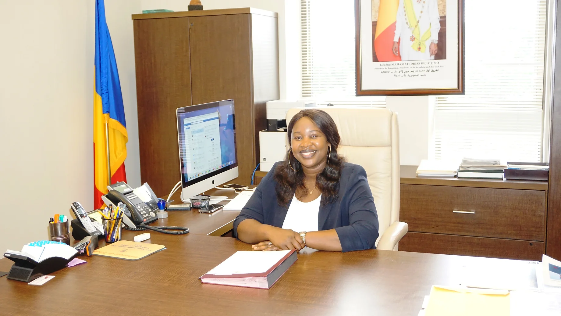 Léonie Kitoko Gata Ngoulou est l'Ambassadrice Extraordinaire et Plénipotentiaire de la République du Tchad auprès des Etats Unis d'Amérique