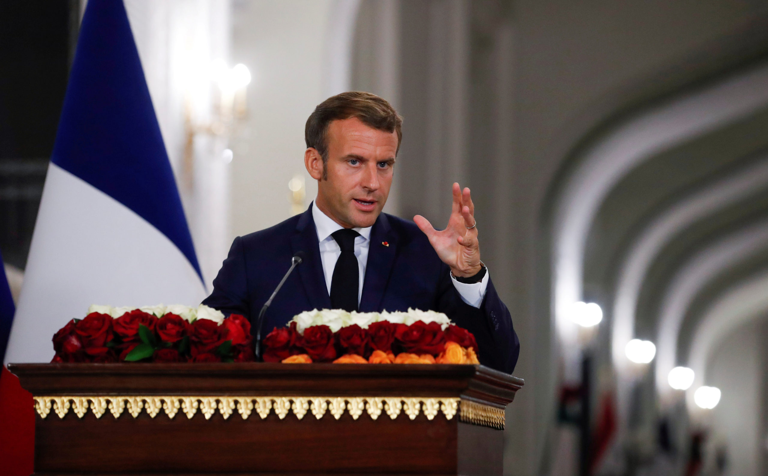 Emmanuel Macron à Bagdad promet le soutien de la France à l'Irak